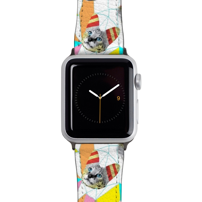 Watch 42mm / 44mm Strap PU leather Cats Band by Ali Gulec