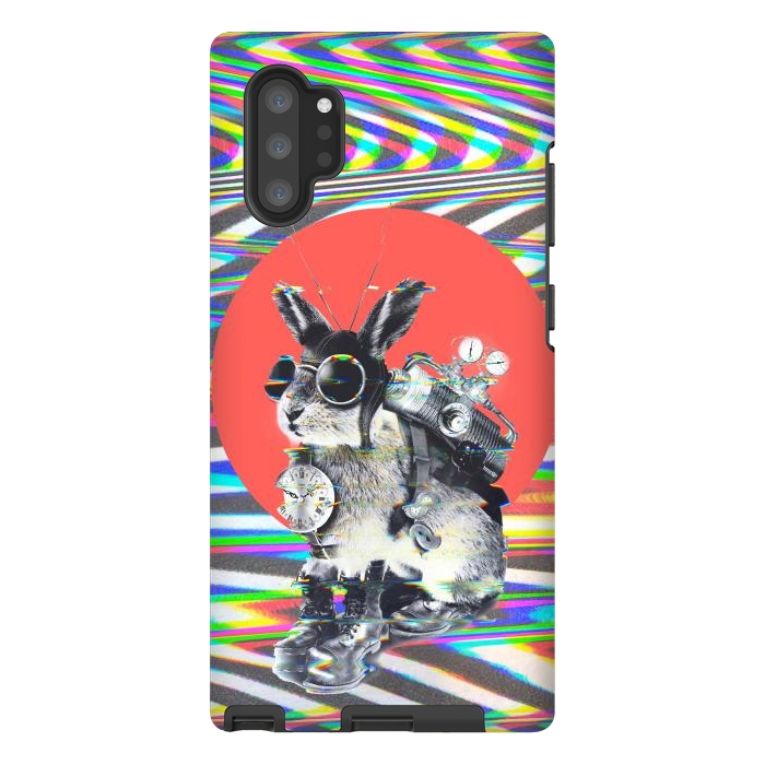Galaxy Note 10 plus StrongFit Time Traveler Bunny by Ali Gulec