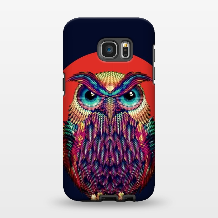 Galaxy S7 EDGE StrongFit Geometric Owl by Ali Gulec