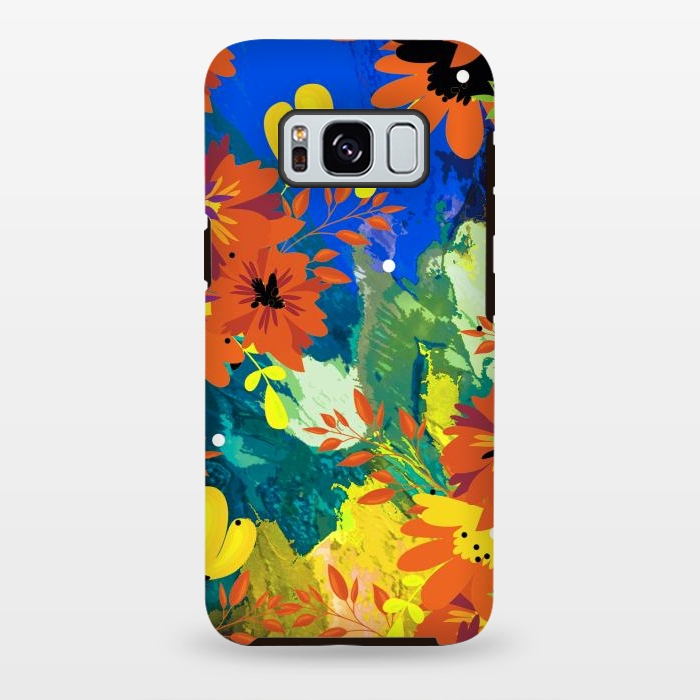 Galaxy S8 plus StrongFit Yellow foresf flowers by Josie