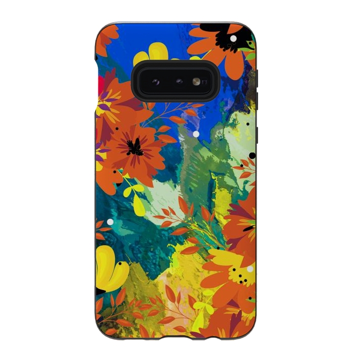 Galaxy S10e StrongFit Yellow foresf flowers by Josie