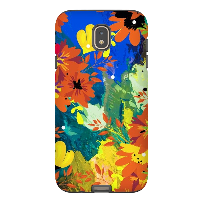 Galaxy J7 StrongFit Yellow foresf flowers by Josie