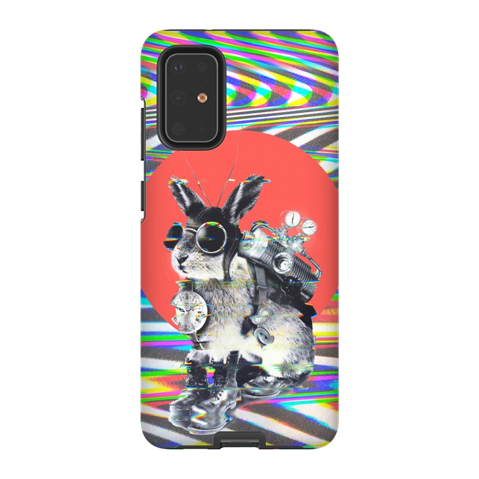 Galaxy S20 Plus StrongFit Time Traveler Bunny by Ali Gulec