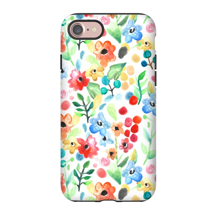 iPhone 7 StrongFit Flourish - Watercolour Floral by Tangerine-Tane