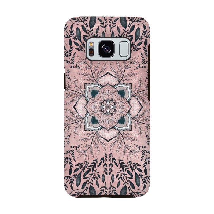 Galaxy S8 StrongFit Pink nature by Rose Halsey