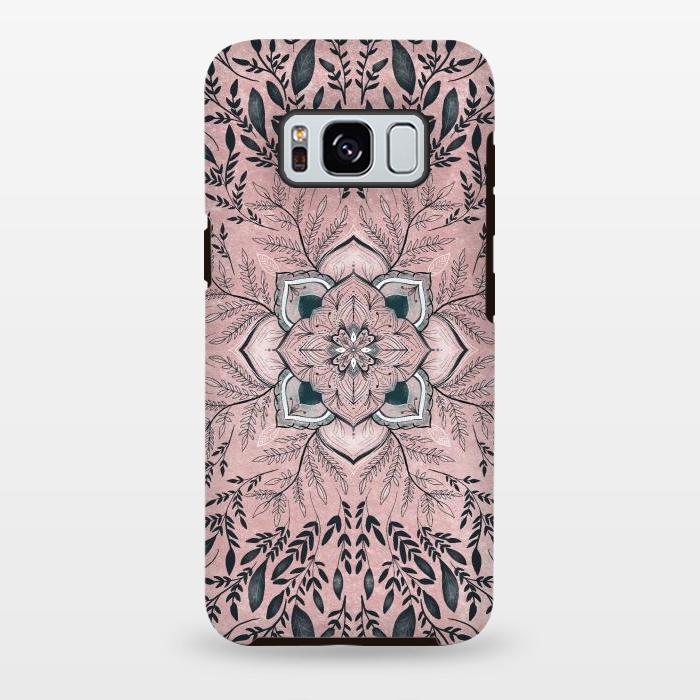 Galaxy S8 plus StrongFit Pink nature by Rose Halsey