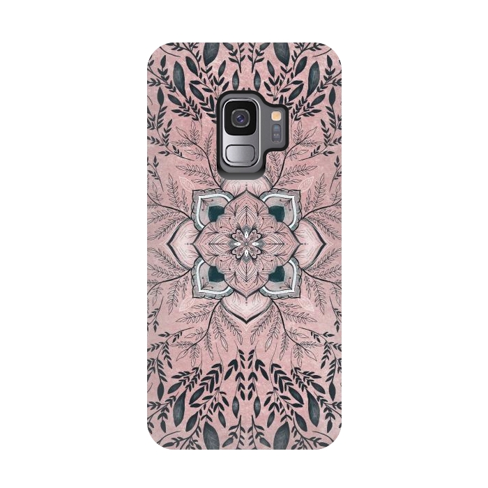 Galaxy S9 StrongFit Pink nature by Rose Halsey