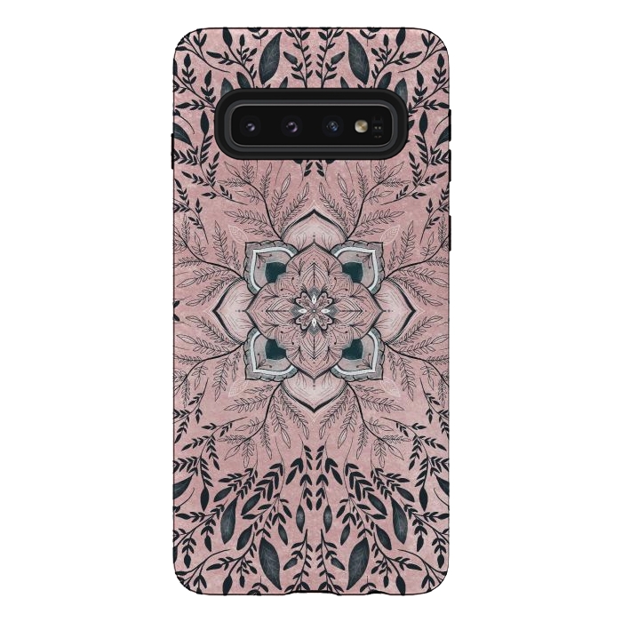 Galaxy S10 StrongFit Pink nature by Rose Halsey