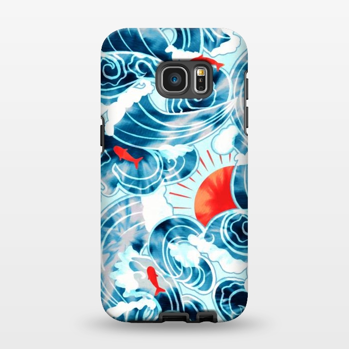 Galaxy S7 EDGE StrongFit Ocean Tide Dye  by Tigatiga