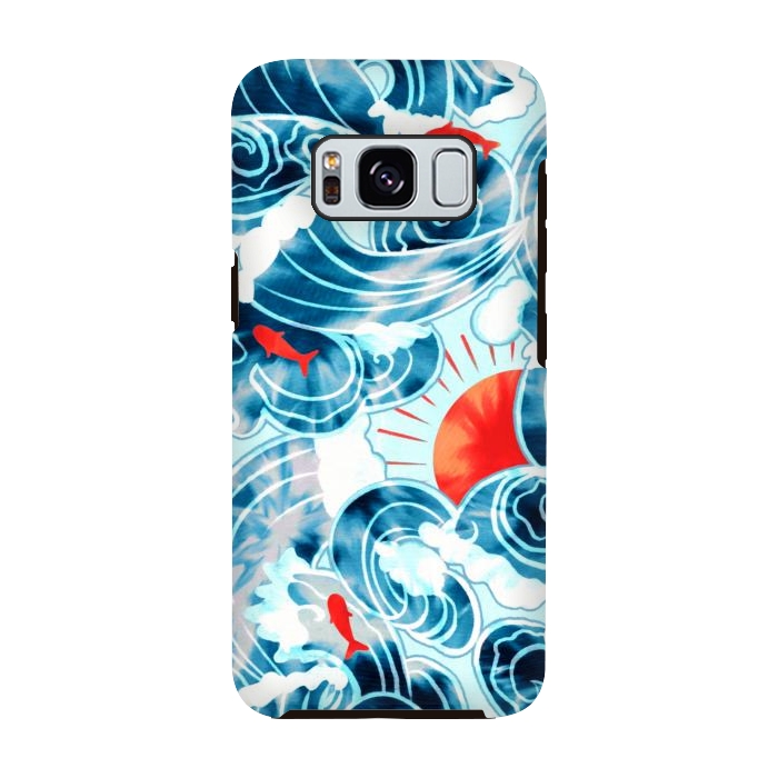 Galaxy S8 StrongFit Ocean Tide Dye  by Tigatiga