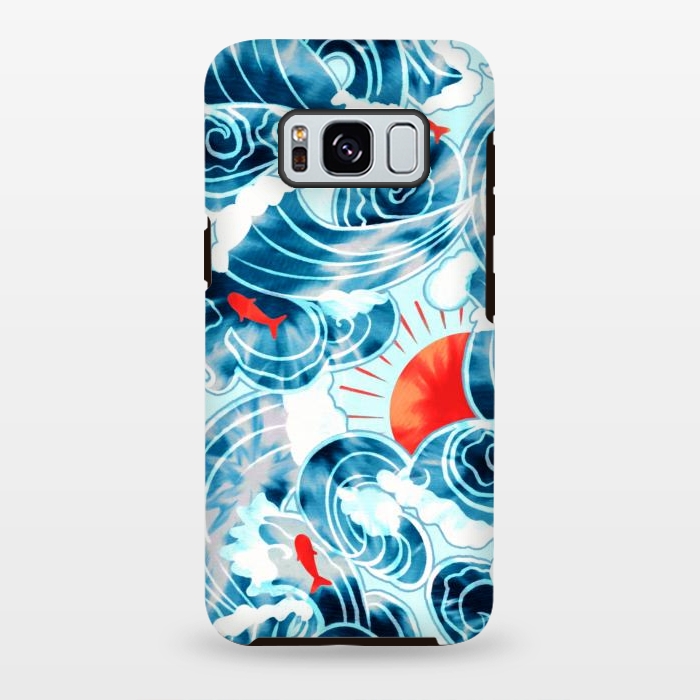 Galaxy S8 plus StrongFit Ocean Tide Dye  by Tigatiga