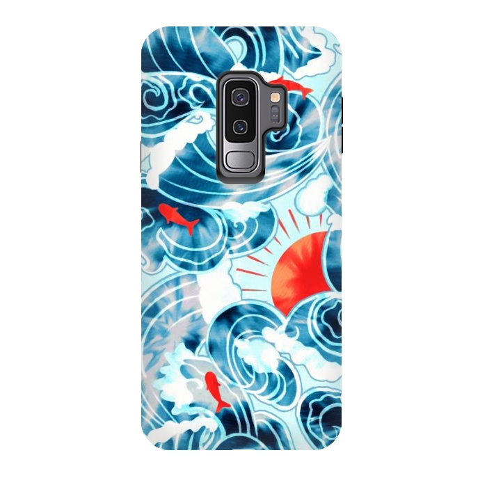 Galaxy S9 plus StrongFit Ocean Tide Dye  by Tigatiga
