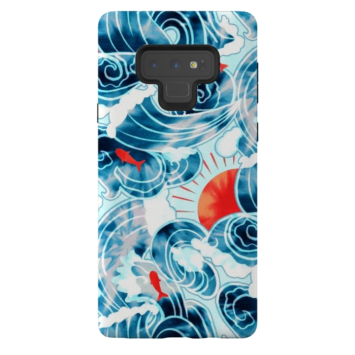 Galaxy Note 9 StrongFit Ocean Tide Dye  by Tigatiga