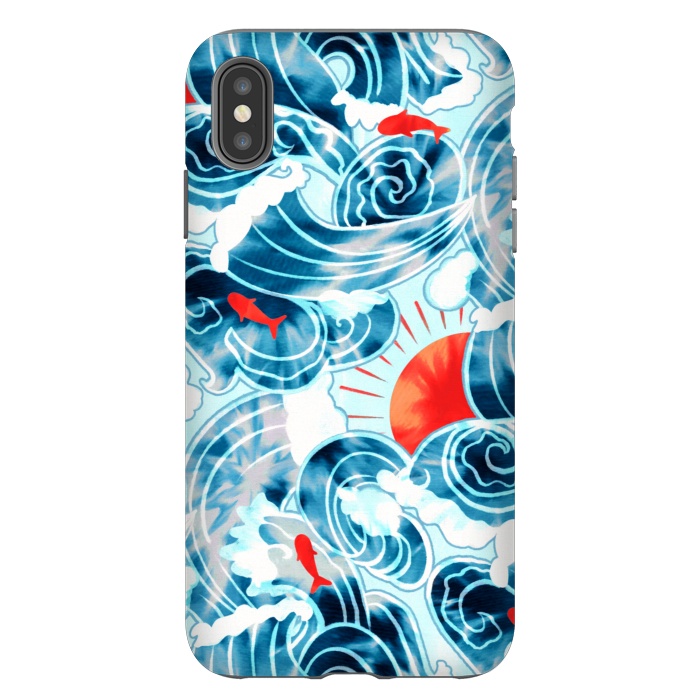 iPhone Xs Max StrongFit Ocean Tide Dye  by Tigatiga