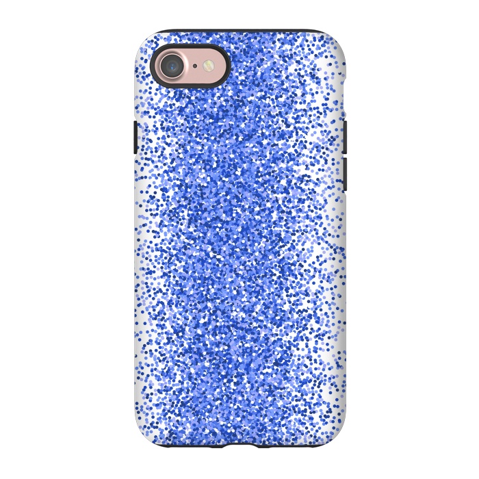 iPhone 7 StrongFit Blue Sparkles by Martina