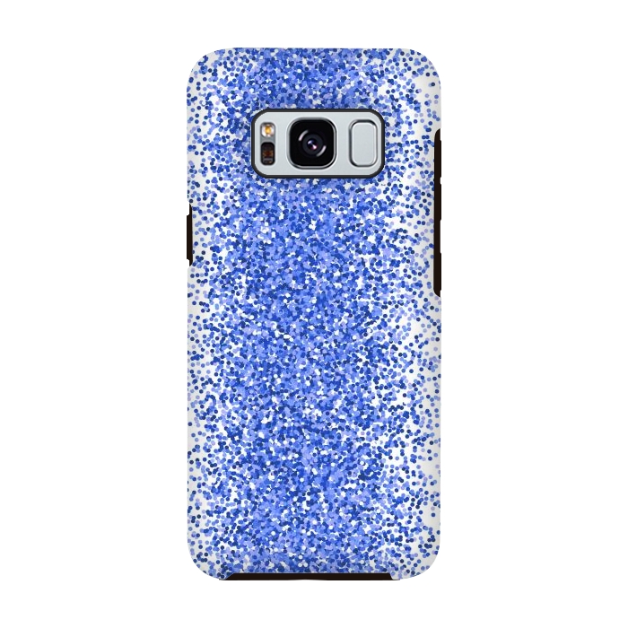 Galaxy S8 StrongFit Blue Sparkles by Martina