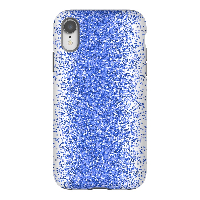 iPhone Xr StrongFit Blue Sparkles by Martina