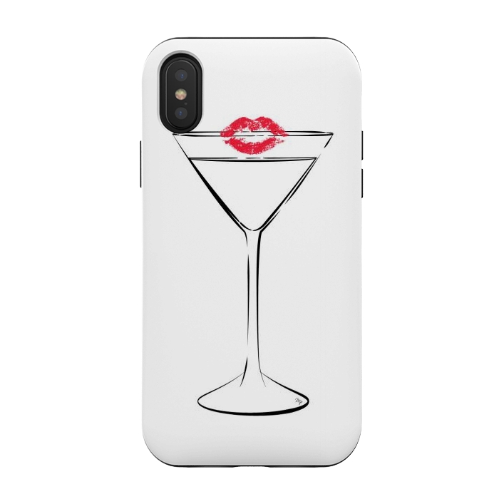 iPhone Xs / X StrongFit Martini Kiss by Martina