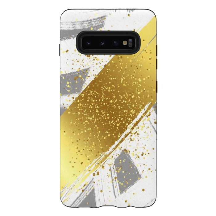 Galaxy S10 plus StrongFit Golden Paint by Martina