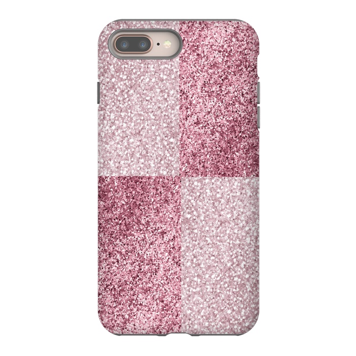 iPhone 7 plus StrongFit Pink Glitter by Martina