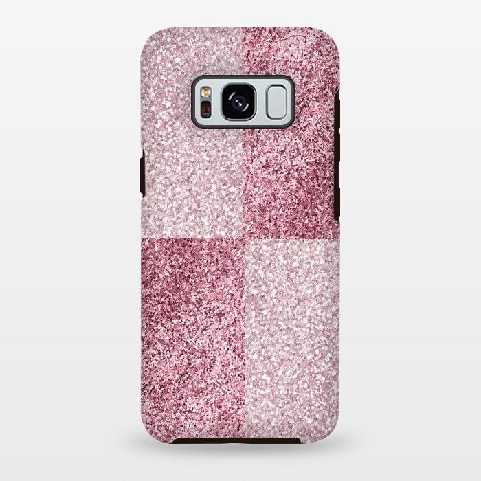 Galaxy S8 plus StrongFit Pink Glitter by Martina