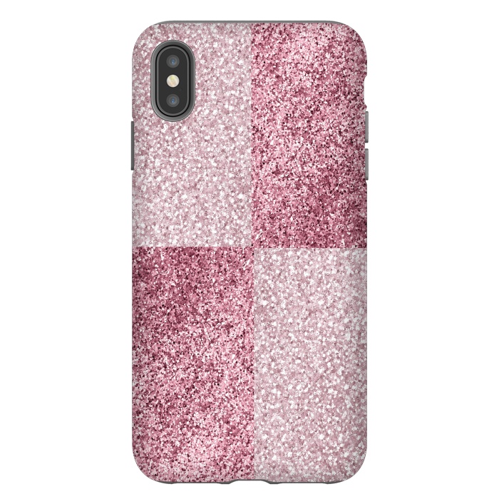 iPhone Xs Max StrongFit Pink Glitter by Martina