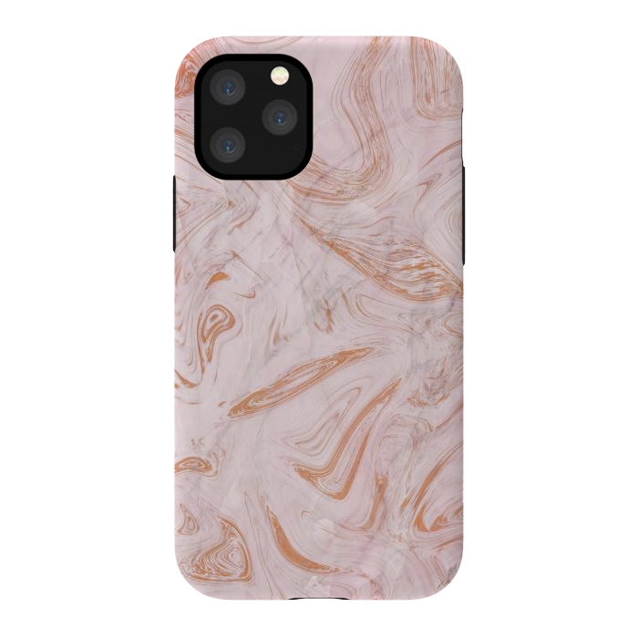 iPhone 11 Pro StrongFit Rose Gold Marble by Martina