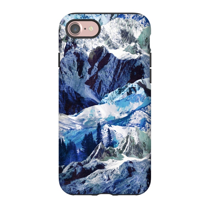 iPhone 7 StrongFit Blue mountains landscape art by Oana 
