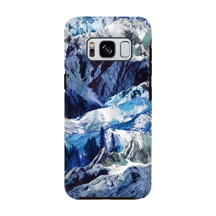 Galaxy S8 StrongFit Blue mountains landscape art by Oana 