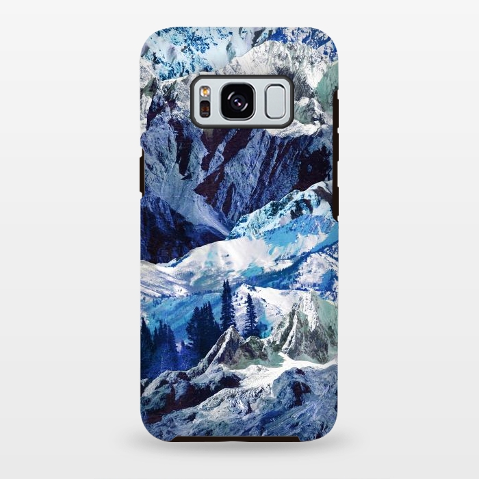 Galaxy S8 plus StrongFit Blue mountains landscape art by Oana 
