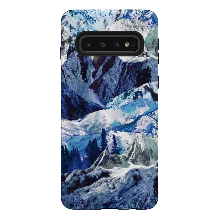 Galaxy S10 StrongFit Blue mountains landscape art by Oana 