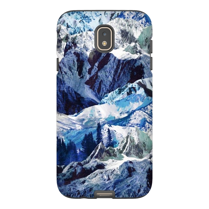 Galaxy J7 StrongFit Blue mountains landscape art by Oana 
