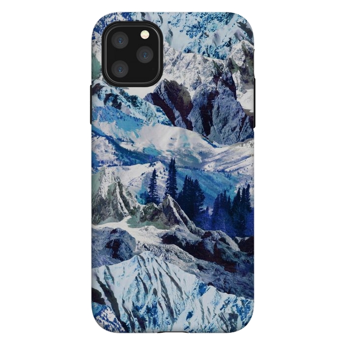iPhone 11 Pro Max StrongFit Blue mountains landscape art by Oana 