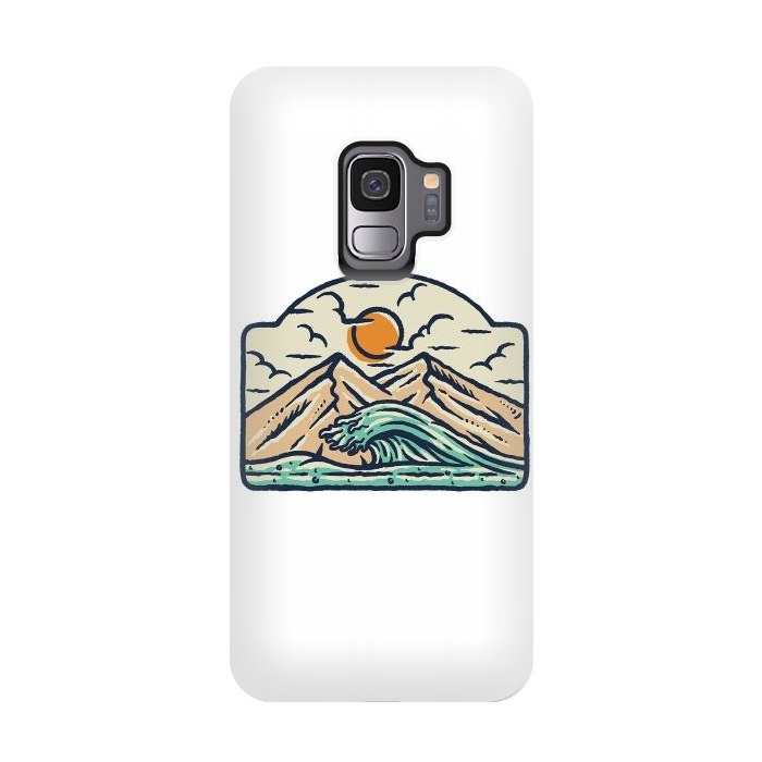 Galaxy S9 StrongFit Mountain and Wave by Afif Quilimo