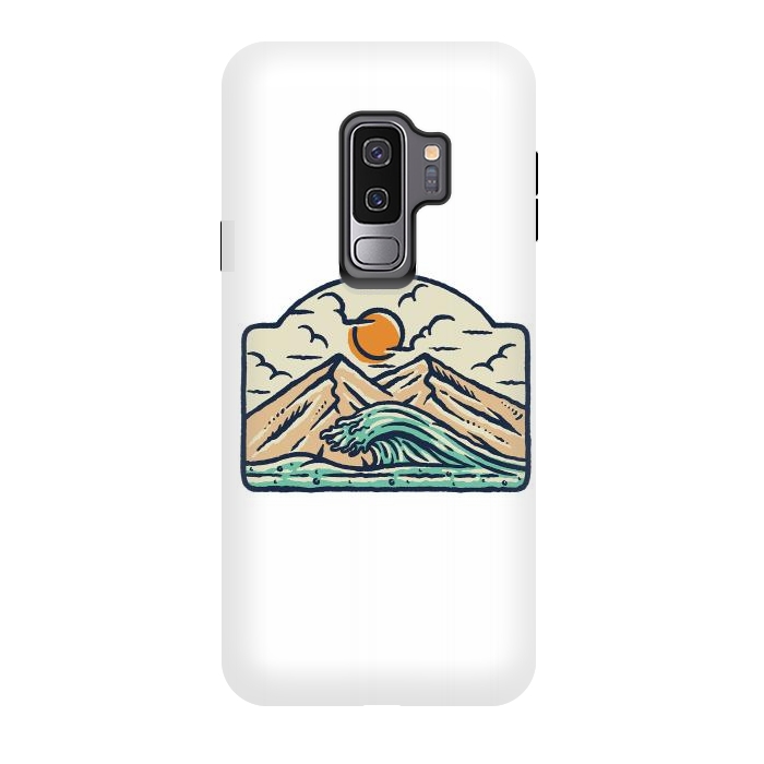 Galaxy S9 plus StrongFit Mountain and Wave by Afif Quilimo
