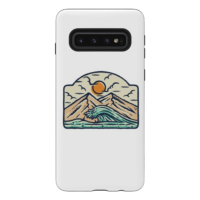 Galaxy S10 StrongFit Mountain and Wave by Afif Quilimo