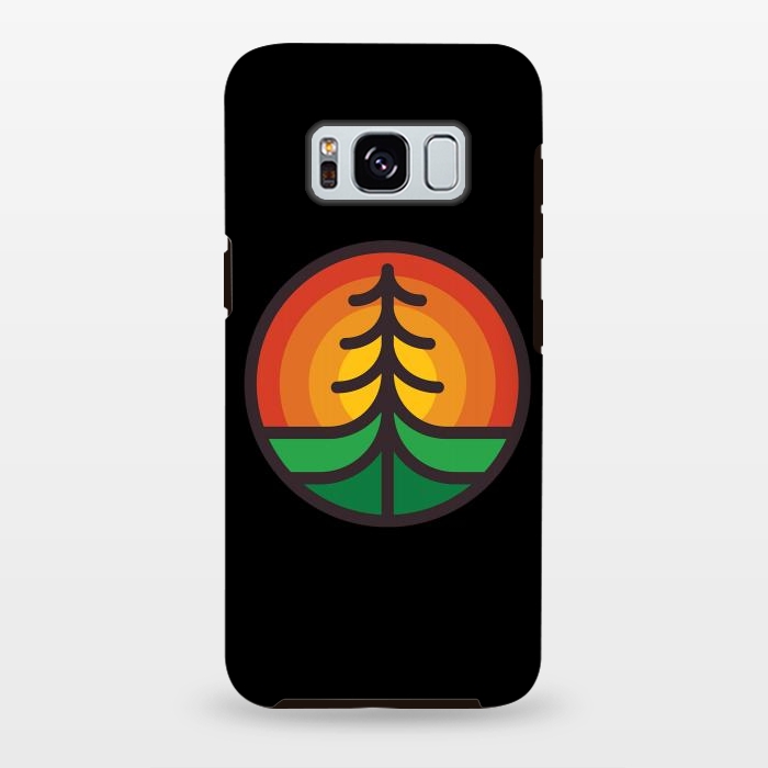 Galaxy S8 plus StrongFit Tree and Sunset by Afif Quilimo