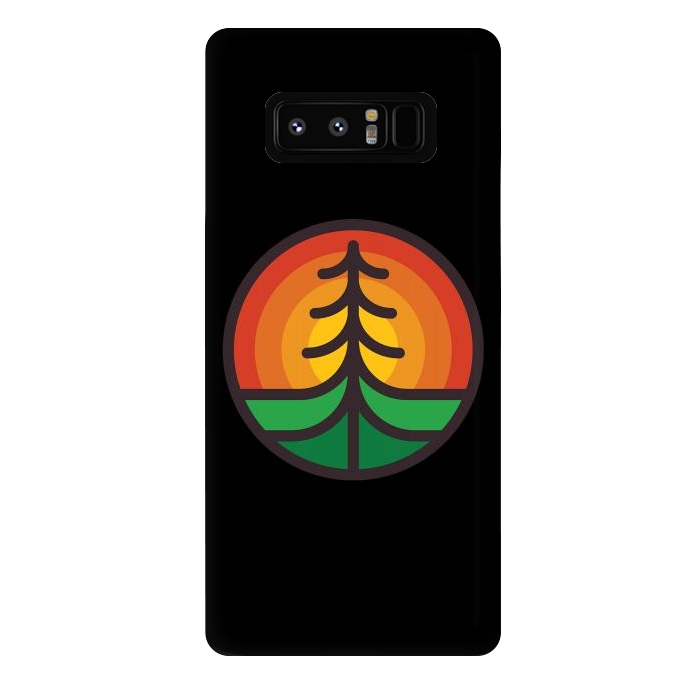 Galaxy Note 8 StrongFit Tree and Sunset by Afif Quilimo