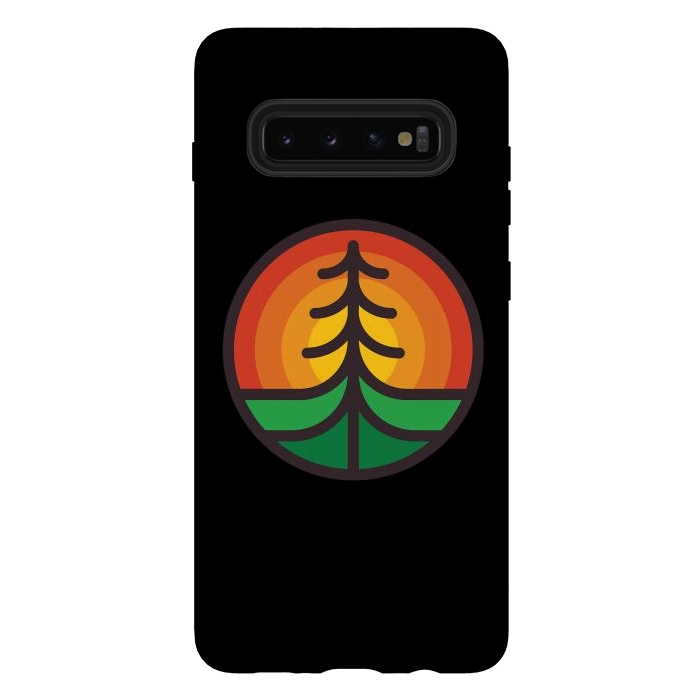 Galaxy S10 plus StrongFit Tree and Sunset by Afif Quilimo