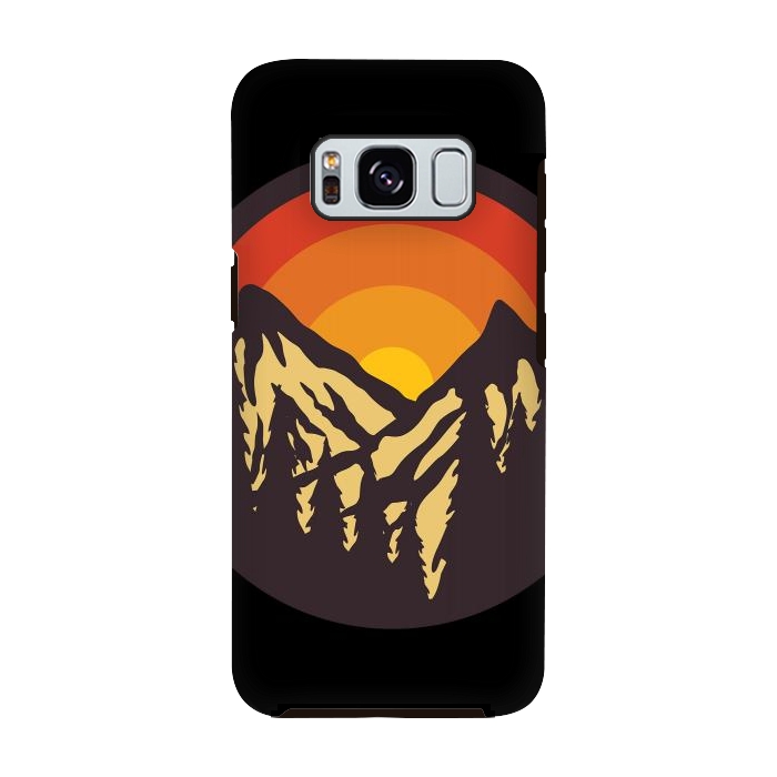 Galaxy S8 StrongFit Mountain Sunset by Afif Quilimo