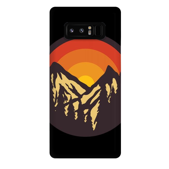 Galaxy Note 8 StrongFit Mountain Sunset by Afif Quilimo