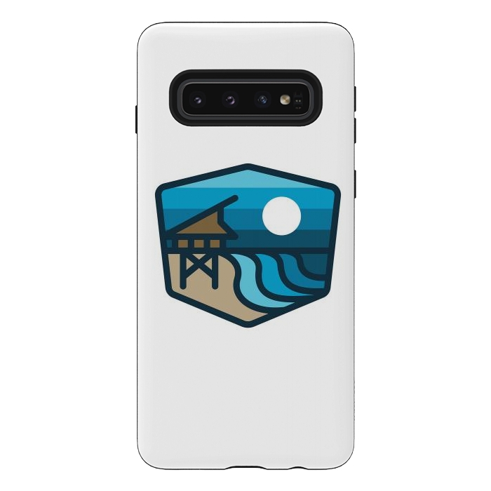 Galaxy S10 StrongFit Beach Bold by Afif Quilimo