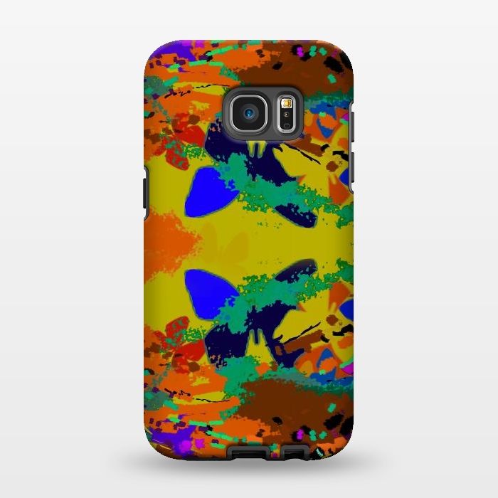 Galaxy S7 EDGE StrongFit Abstract butterfly digital art design by Josie