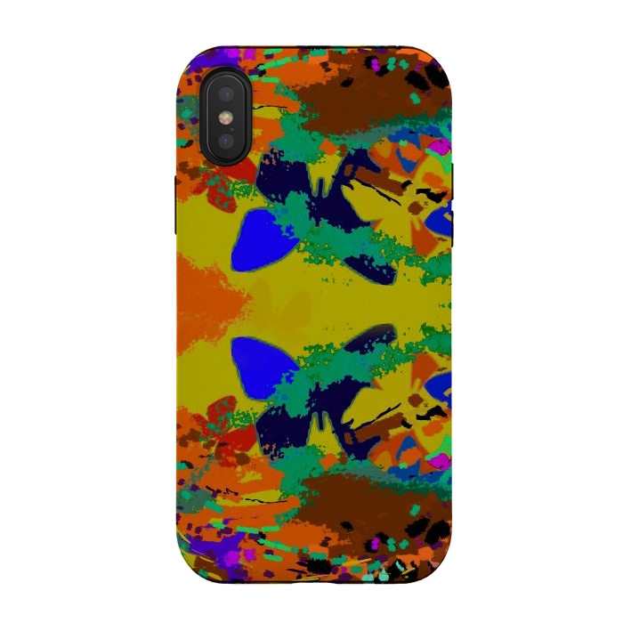 iPhone Xs / X StrongFit Abstract butterfly digital art design by Josie