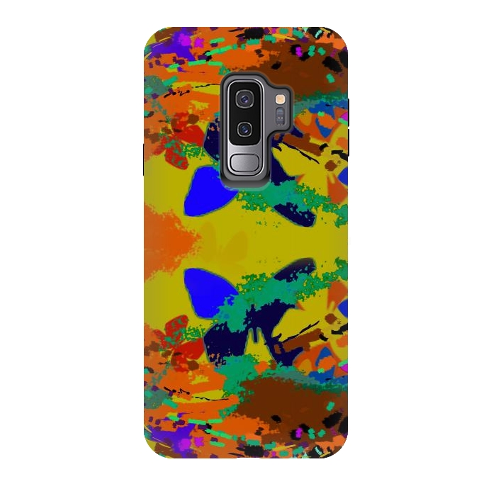 Galaxy S9 plus StrongFit Abstract butterfly digital art design by Josie