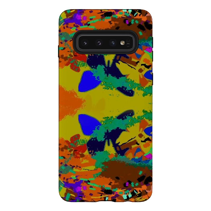 Galaxy S10 StrongFit Abstract butterfly digital art design by Josie