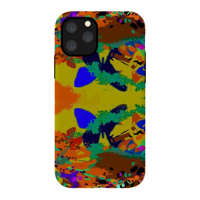 iPhone 11 Pro StrongFit Abstract butterfly digital art design by Josie