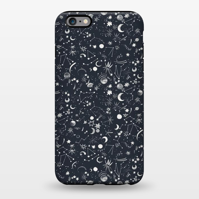 iPhone 6/6s plus StrongFit Planets Galaxy Constellations Dark by Ninola Design
