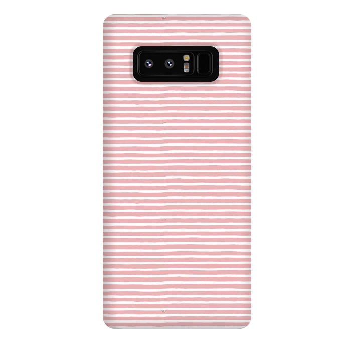 Galaxy Note 8 StrongFit Pink Gum Lines and Stripes by Ninola Design