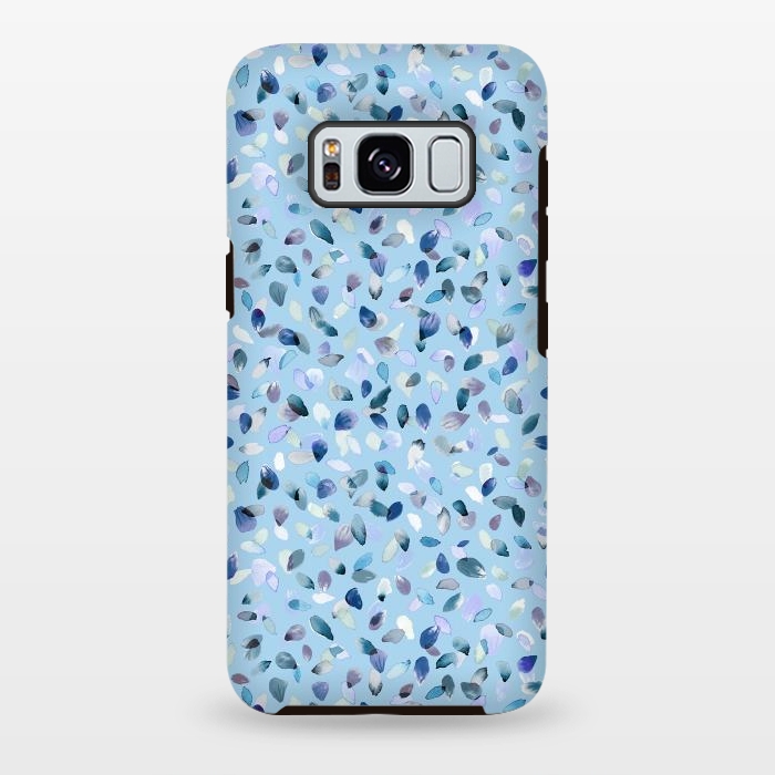 Galaxy S8 plus StrongFit Flower Petals Soft Blue by Ninola Design